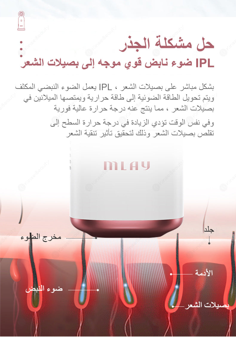 جهاز إزالة الشعر بالليزر المنزلي (HR) T10-MLAY Sapphire